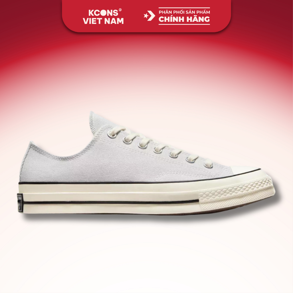 Giày Converse Chuck Taylor 1970 Fossilize Cổ Thấp A06528C Màu Xám Nhạt Cao Su Shoes Đế Bằng Sneaker