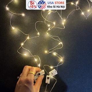 SET 3 Đèn Led Đom Đóm Chạy Bằng Pin - Sáng 3 Chế Độ Trang Trí Tháp Oản, Mẹt Tết, Bó Hoa, Tiểu Cảnh