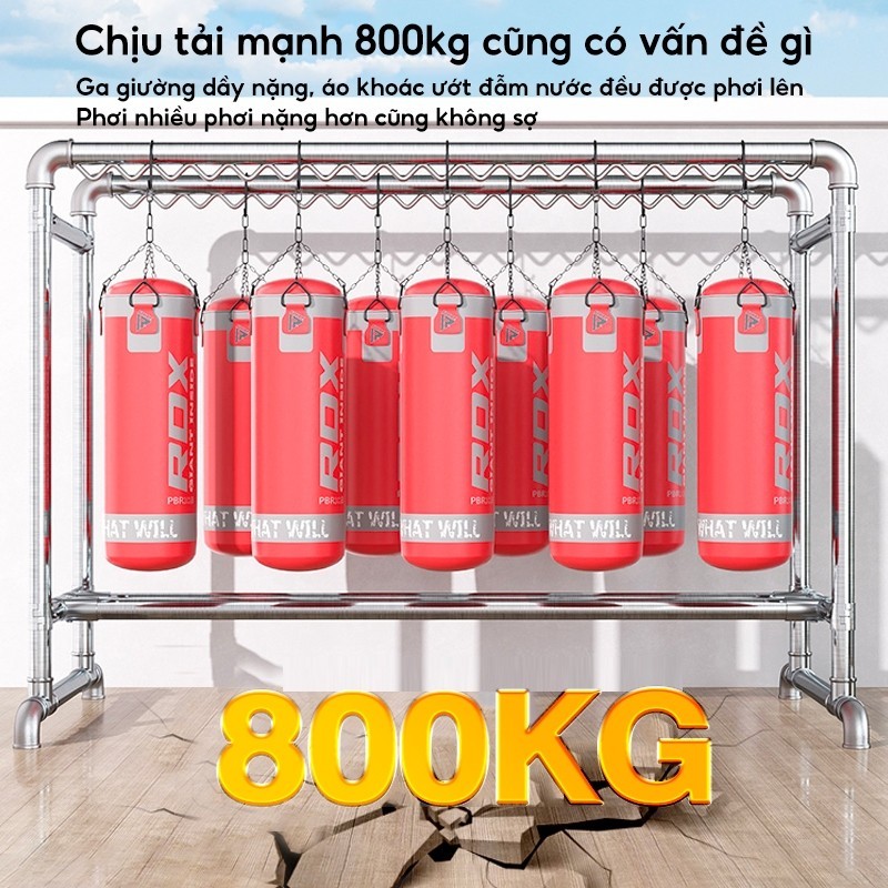 𝐎𝐍𝐋𝐘 Giàn phơi quần áo Ống thép Giá phơi quần áo Chịu gió Sào treo quần áo 3 Cực/2 Cực/1 Cực | BigBuy360 - bigbuy360.vn