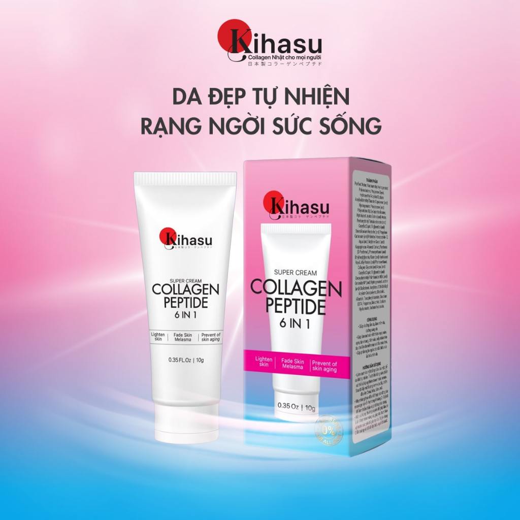 Kem Dưỡng Collagen Kihasu Hỗ Trợ Tăng Sinh Collagen, Giúp Da Săn Chắc Sáng Khỏe, Làm Mờ Các Dấu Hiệu