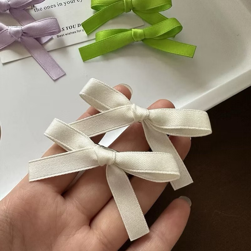 [sỉ 4k] Set 2c kẹp nơ lụa, kẹp nơ kỷ yếu, kẹp tóc cô dâu, kẹp nơ ren, nơ tiểu thư ruy băng lụa phong