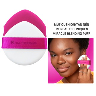  Bông mút tán cushion tán nền cao cấp RT Real Techniques Air Cushion Powder Puff mềm mại và đàn hồi 
