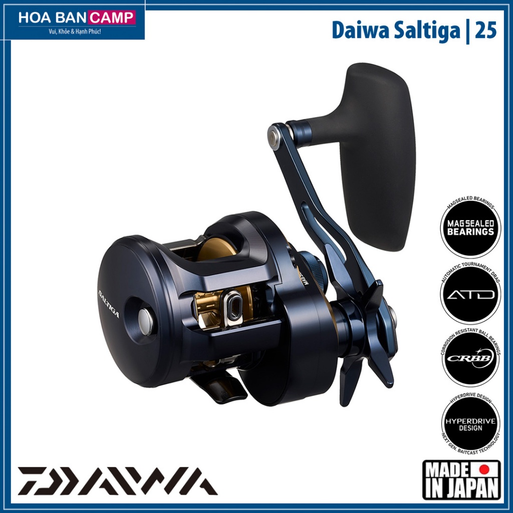 Máy Câu Ngang Daiwa Saltiga 300 | 25