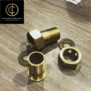 Rắc co thau lắp đồng hồ nước( 1 CẶP) - ĐIỆN NƯỚC CÔNG DANH