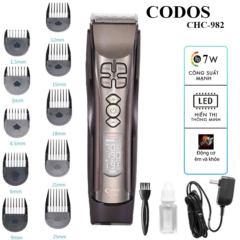 Tông đơ cắt tóc cao cấp Codos 982 sắc nét