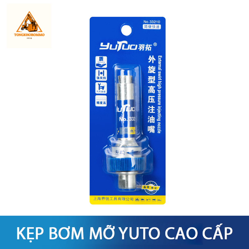 ĐẦU KẸP VÚ MỠ YUTUO KẸP M6 M8 M10 DÙNG ĐƯỢC CHO CÁC LOẠI BƠM MỠ