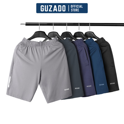 COMBO 2 Quần Đùi Nam Guzado Vải Thun Lạnh Co Giãn,Thấm Hút Mồ Hôi Tốt Vận Động Thoải Mái CB2GSR02-CB2GASR25S002
