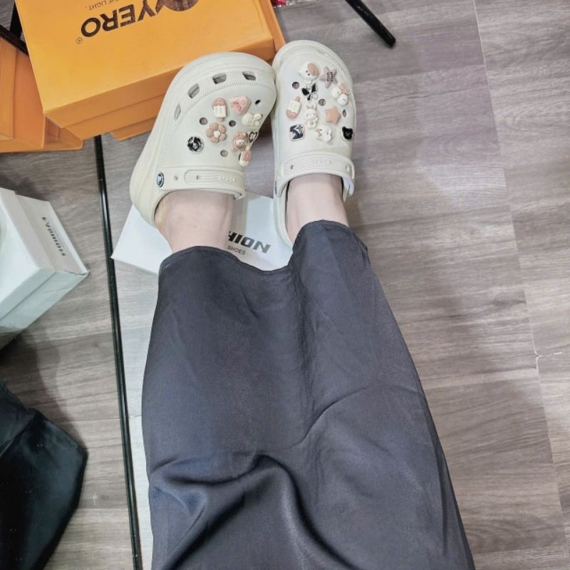 Dép bánh mì kèm cham. tik ker dể thương. độn 5p