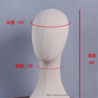 Đầu manocanh vải để bàn