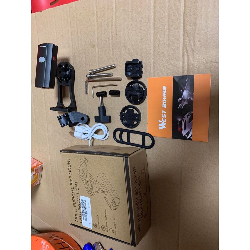 Combo Đèn và giá đồng hồ West Biking