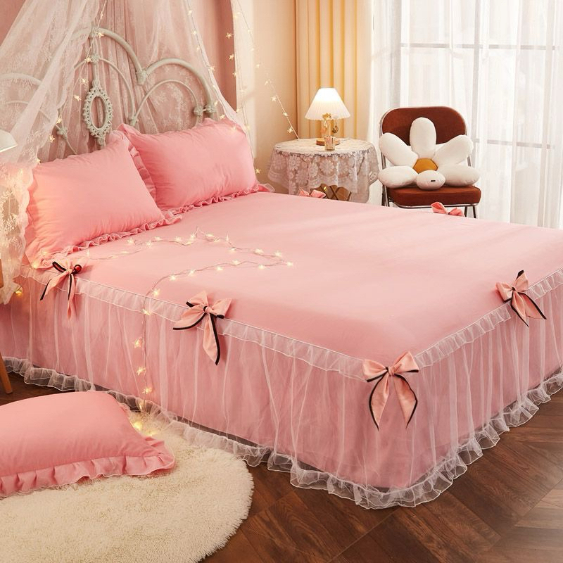 Ga phủ giường nơ xinh