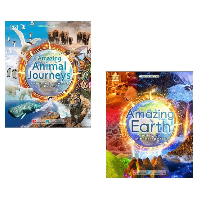 Sách - Bộ sách Amazing : Amazing Earth + Amazing Animal Journeys ( Lẻ/ Combo) ( ĐT)