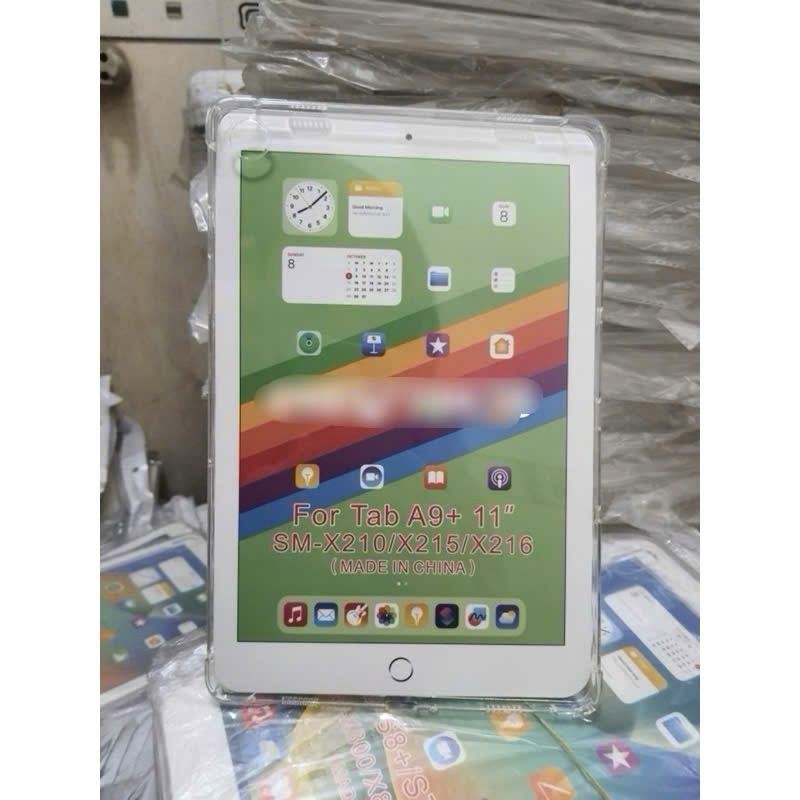 ốp lưng silicon trong suốt chống sốc 4 góc cho samsung Tab A9/Tab A9 plus