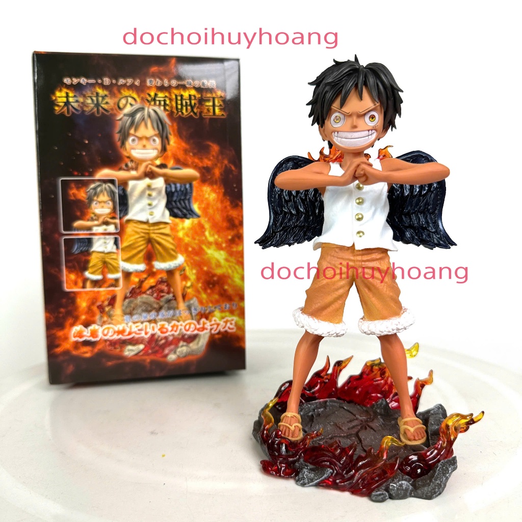 Mô Hình Tượng Nhân Vật Luffy Seraphim Cánh One Piece 17cm
