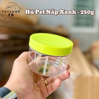 hủ pét 100gr-200gr-250gr-500gr (nắp xanh-loại 1)