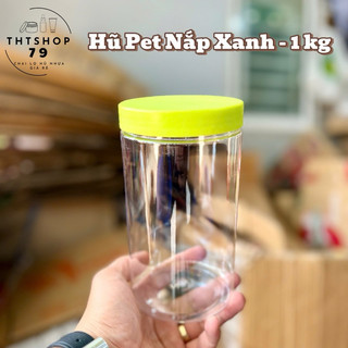 hủ pét 100gr-200gr-250gr-500gr (nắp xanh-loại 1)