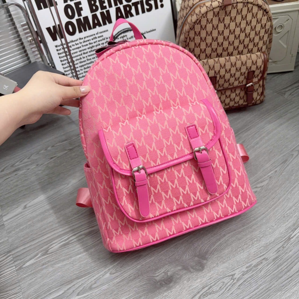 balo thời trang balo 2 dải chữ M