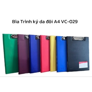  Bìa Trình Ký Đôi Da A4 VC-029 Bìa Kẹp Tài Liệu Bìa Trình Ký Đôi Da 2 Mặt  Có 7 màu lựa chọn  