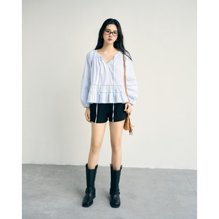  Áo Babydoll Cổ V - Boho Vintage - Xinh Nhẹ Nhàng - Monstier Boho Whisper Blouse 