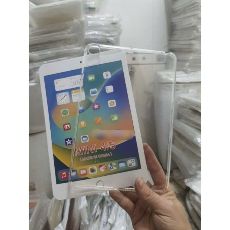 Ốp lưng Silicon trong suốt cho ipad Mini 4/5 ốp trong chống sốc siêu đẹp