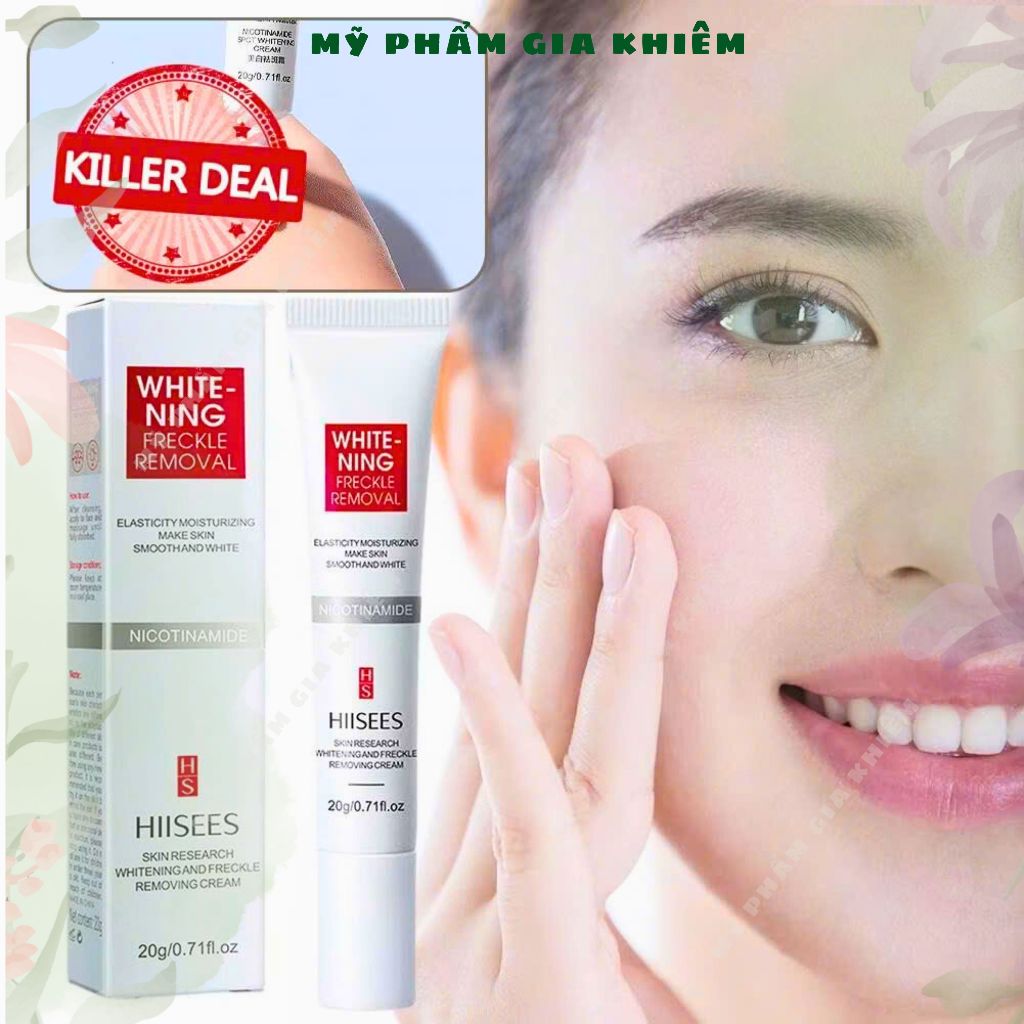 💖💖💖Kem Nám Tàn Nhang HIISEES Chính Hãng 20g – Dưỡng Trắng, Giảm Thâm, Mờ Nám Hiệu Quả