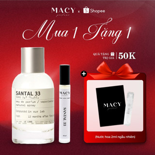 Chiết 10ml Nước hoa Lelabo Santal 33 Mùi Gỗ Ấm Áp, Chai Nước Hoa Biểu Tượng Của Lelabo