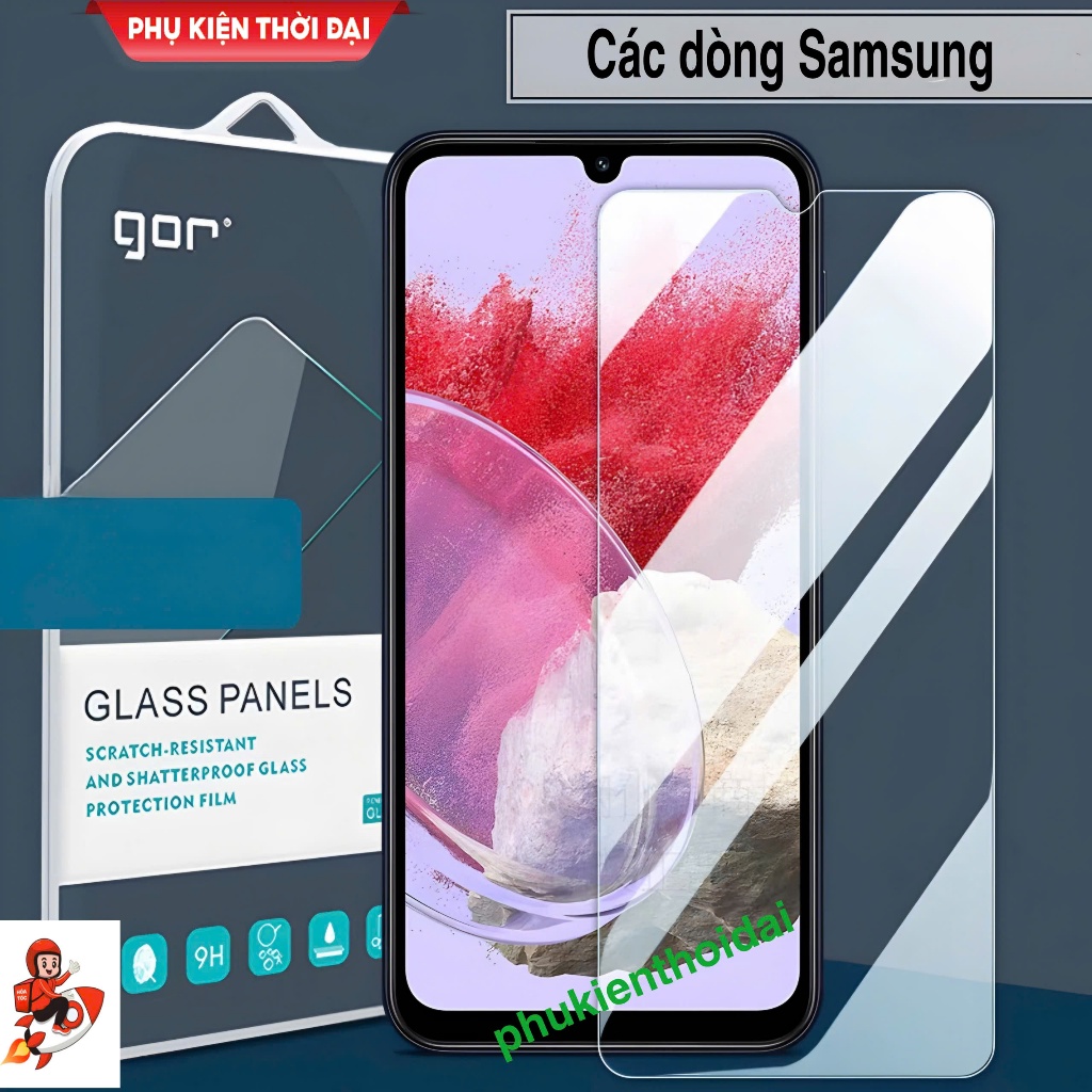 Cường lực Gor Samsung A17 / A13 / A12 / M12 / A14 / A14 5G / M14 5G / A15 5G / M15 / A16 trong suốt 