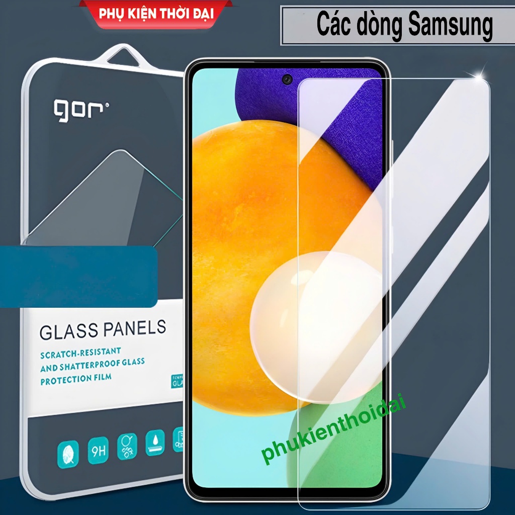 Cường lực Gor Samsung A53 5G / A54 5G / A55 5G / A56 5G trong suốt chất kính đẹp tặng keo mép
