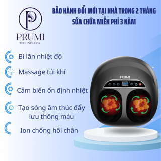  Máy Massage Chân PRUMI SHIATSHU túi khí  - Massage nhiệt - Mô phỏng tay người 