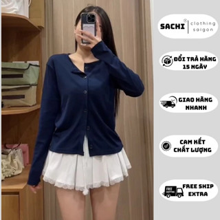 Áo Khoác Cardigan Trơn Nhiều Màu Peonyb Store Mùa Thu Đông Kiểu Dáng Bánh Bèo Tiểu Thư SAICHI.SAIGON