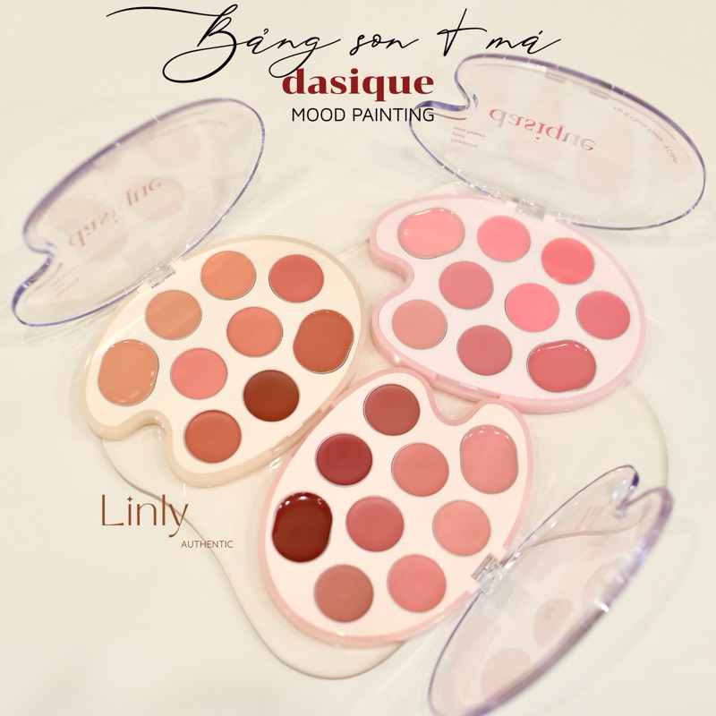 BẢNG SON MÁ DASIQUE 9 Ô MOOD PAINTING LIP & CHEEK