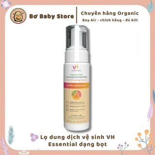 Lọ dung dịch vệ sinh VH Essential dạng bọt 177ml Mỹ (BAY AIR - ĐỦ BILL)