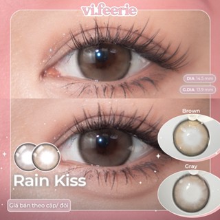 Kính áp tròng (lens) ombre RAIN KISS BROWN/ GRAY đủ độ cận - VF Lens