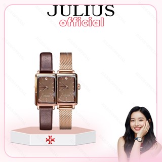 Đồng hồ nữ Julius JA-941 dây da nâu | Julius Official