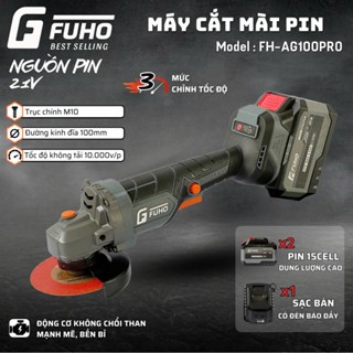 Máy Mài Pin Fuho Không chổi than - AG100pro - Chống sốc đá - Chống Khởi động lại