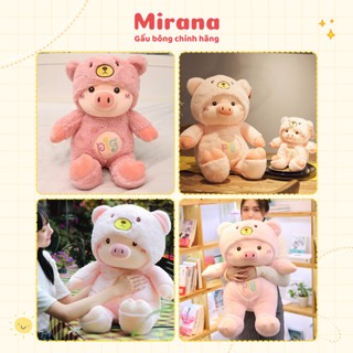 Gấu bông heo cosplay đội mũ siêu dễ thương, mềm mịn cao cấp, quà tặng đáng yêu – Gấu bông Mirana
