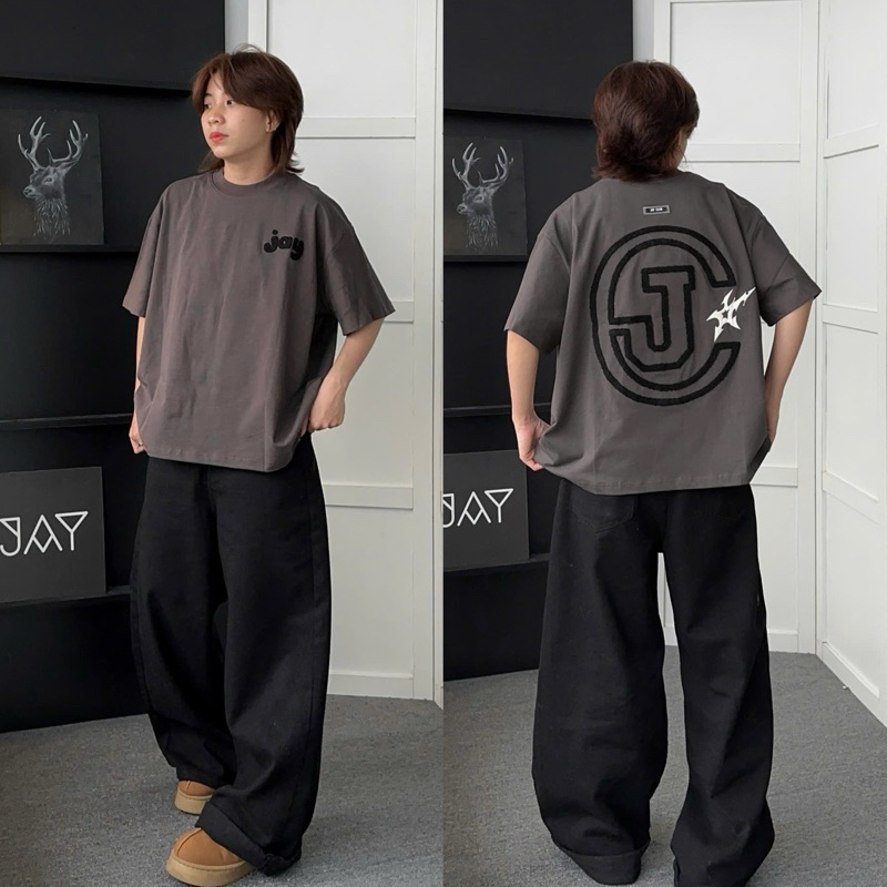 CICI TEE BOXY - Áo thun cổ tròn form rộng nam nữ unisex màu ĐEN/TRẮNG/XÁM CHÌ 🖤 Áo phông boxy Brand Jaystoree | BigBuy360 - bigbuy360.vn