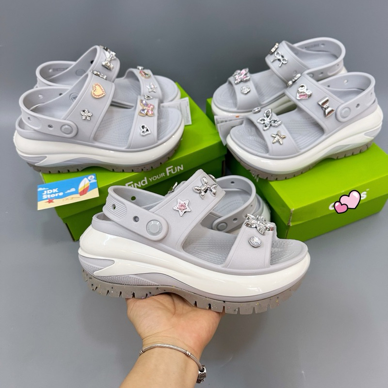 JDK STORE_Dép Xăng Đan Mega Sandal Crush Màu Xám