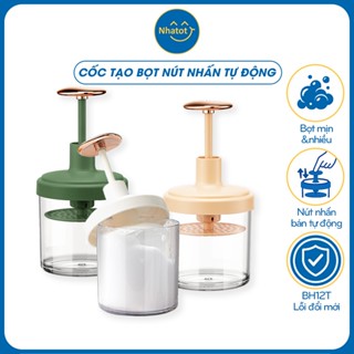 Cốc Tạo Bọt Sữa Rửa Mặt Nút Nhấn Tự Động, Đồ Tạo Bọt Xà Phòng Nhà Tắm - PTDC0003