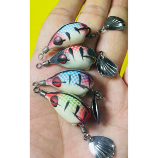 Nhái hơi Chado H1 chì đúc 2.7cm 6.5g nổi lửng lưỡi titan bkk