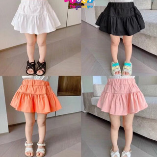 Chân váy trẻ em cotton Hàn quốc có quần bảo hộ trong,váy xoè bé gái