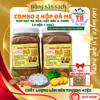 Combo 2 hộp 2kg - Đá me hạt dẻo - Me hạt dẻo rim đác thơm - 1kg/1 hộp