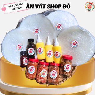 Combo Bánh Tráng Phơi Sương muối tép hành - Siêu Bơ - Sốt tắc FREESHIP ăn vặt shop đô