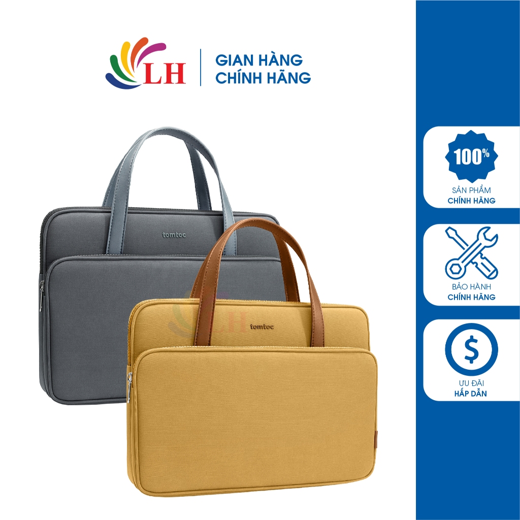 Túi xách chống sốc Tomtoc Premium Laptop Handbag Mbook Pro 14 inch H21-C01 - Hàng chính hãng - Thiết