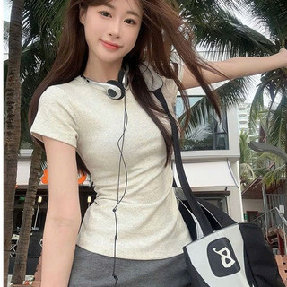  Áo babytee dáng siêu ôm body form nhỏ 18 màu peonyb - Thun nữ basic co giãn tốt phong cách tiểu thư hotgirl ATH202 