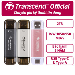  Ổ cứng di động SSD Transcend ESD310 512GB   1TB   2TB 1050MB s - Bảo hành 5 năm 