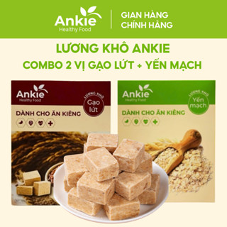 [2 hộp 1,5kg] Combo Lương Khô Ăn Kiêng 2 Vị Yến Mạch + Gạo Lứt - Ankie