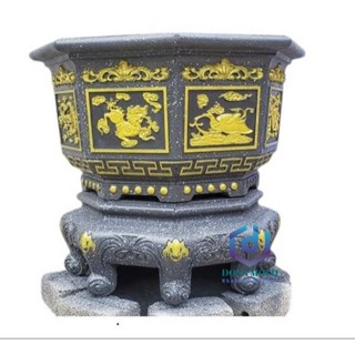 Khuôn Đúc Chậu Cảnh ABS Bác Giác 79 cm Cao 45 cm Và Chân đôn quỳ cao 26 cm