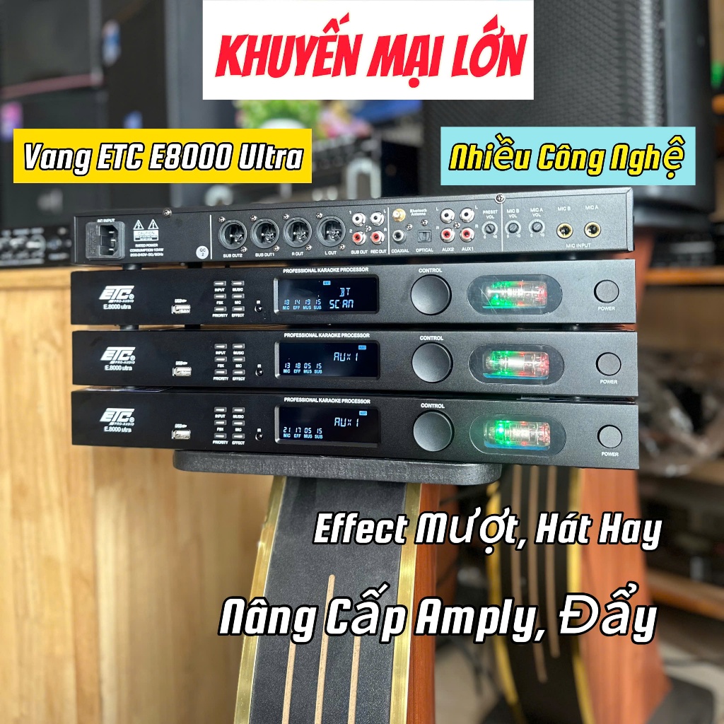 Vang ETC E8000 UTRA Mới Công Nghệ Bóng Đèn