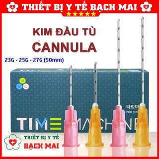 5 Kim Đầu Tù Tiêm FIILLER CANNULA 23G, 25G, 27G [50mm] - Kim Tiêm Filler Thẩm Mỹ